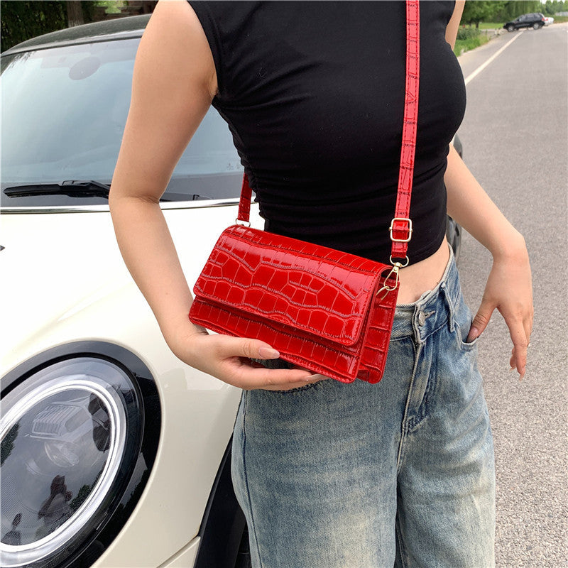 Portable Shoulder Messenger Bag Horizontal Square