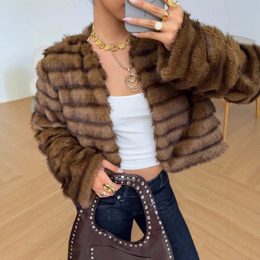 Environmental Protection Fur Integrated High-grade Coat