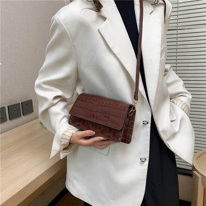Portable Shoulder Messenger Bag Horizontal Square