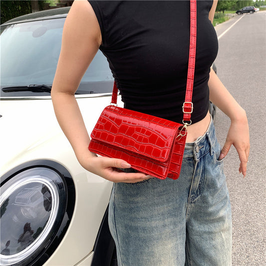 Portable Shoulder Messenger Bag Horizontal Square